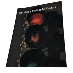 Yamaha Maxim 400 550 650 750 1100 1982 VTG Multi Page Magazine Ad Brochure Biker